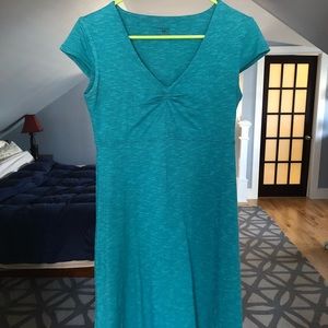 Toad&Co Short Sleeve Dress in turquoise